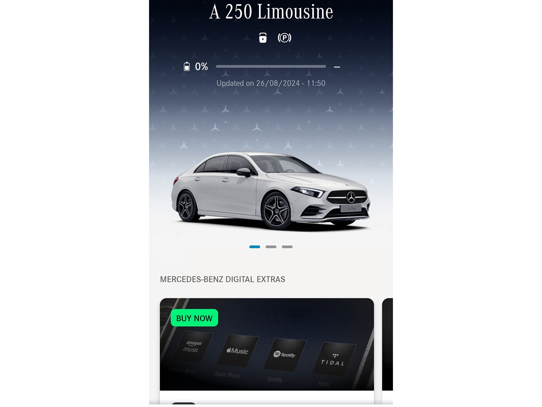 Mercedes-Benz App mit Navigation, Remote und GUARD 360°.