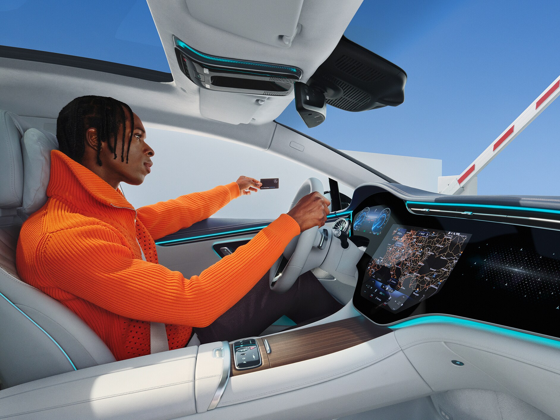 La funzione di parcheggio tramite App fa parte dell'equipaggiamento di serie dei Digital Extras di Mercedes-Benz.