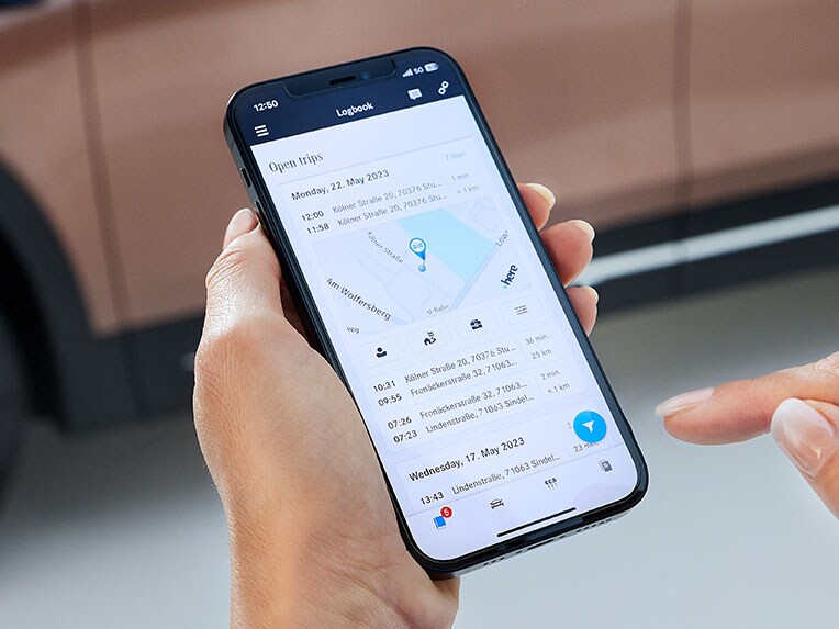 Das Digitale Fahrtenbuch von Mercedes me.