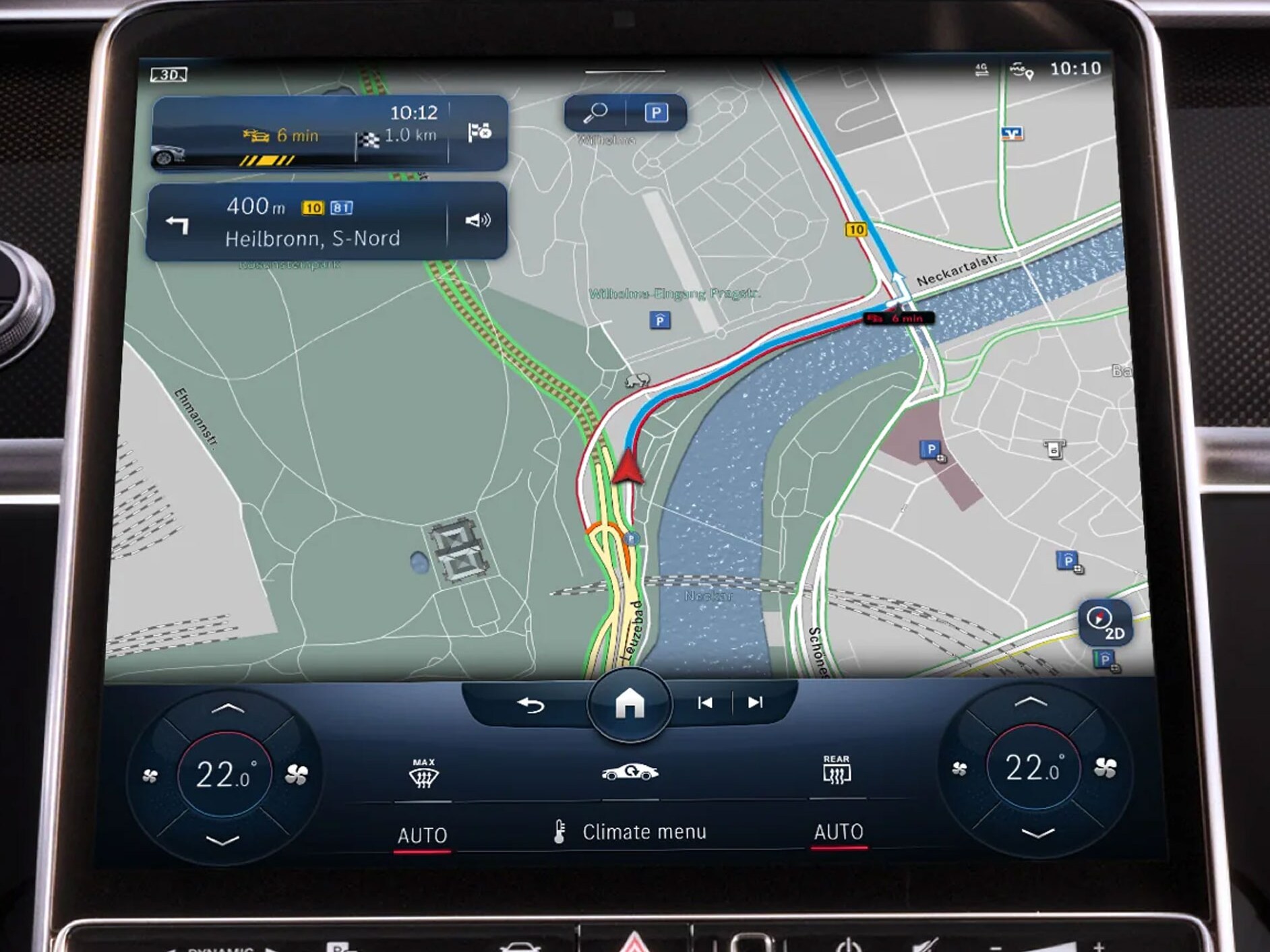 Un exemple d'image de la fonction « Live Traffic Information ».