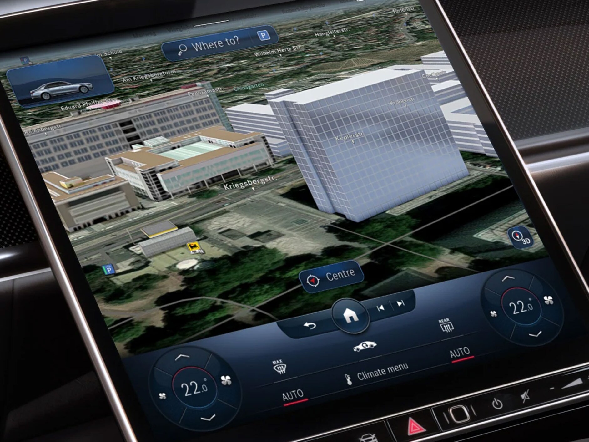 Un exemple d'image de la fonction Images satellite.