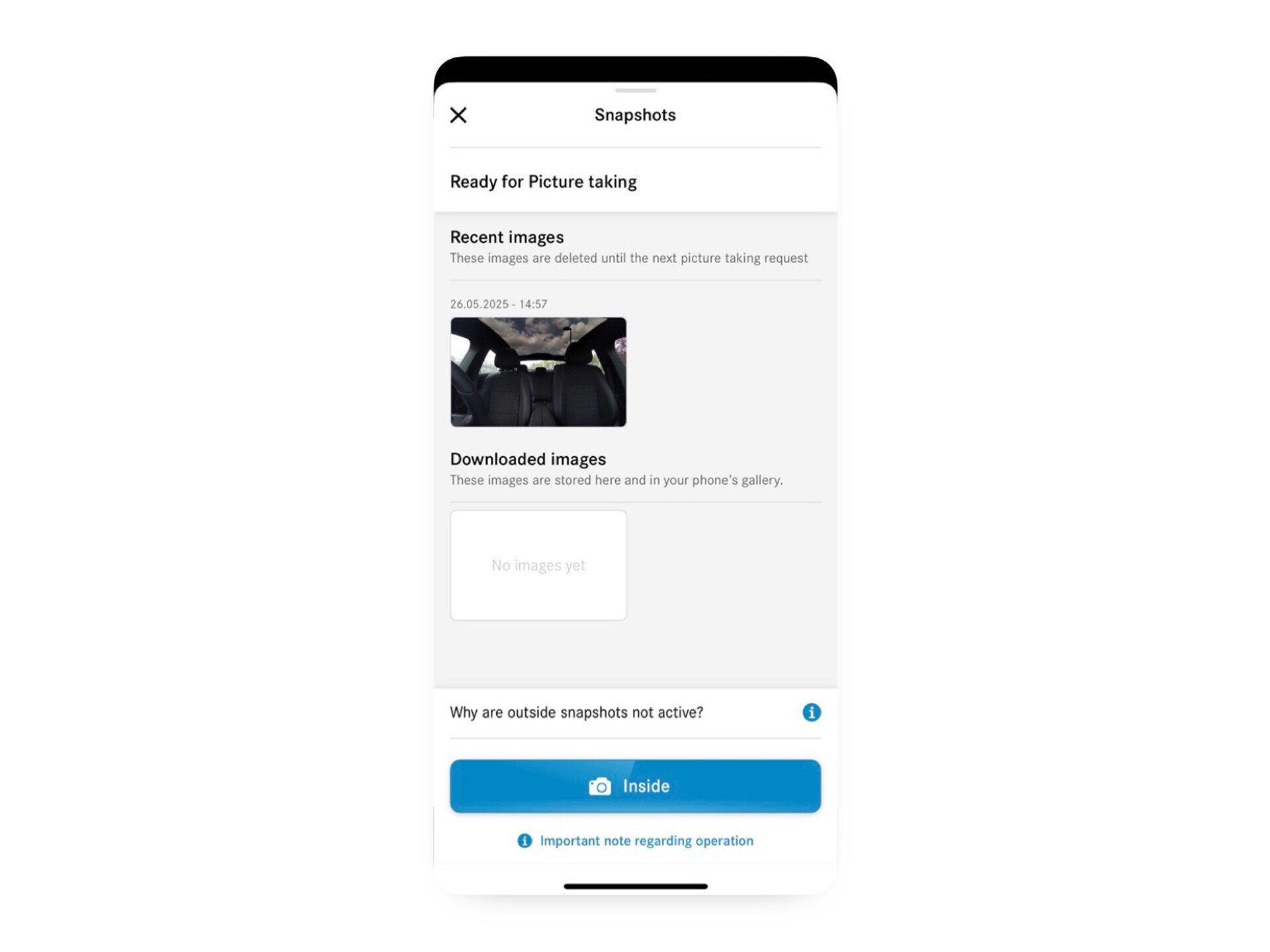 Notifica di furto con rilevamento danni da parcheggio di Mercedes-Benz.