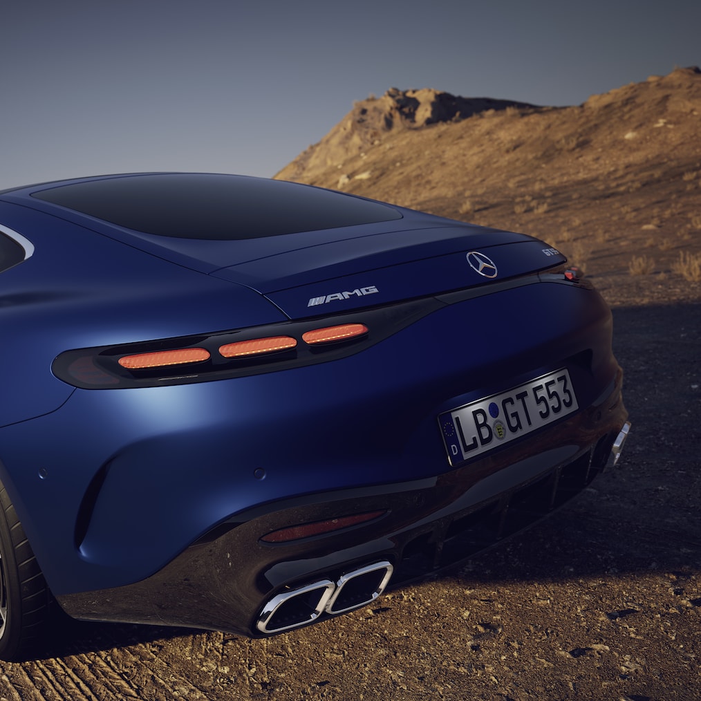 Die aktive Aerodynamik im Mercedes-AMG GT 55 Coupé.