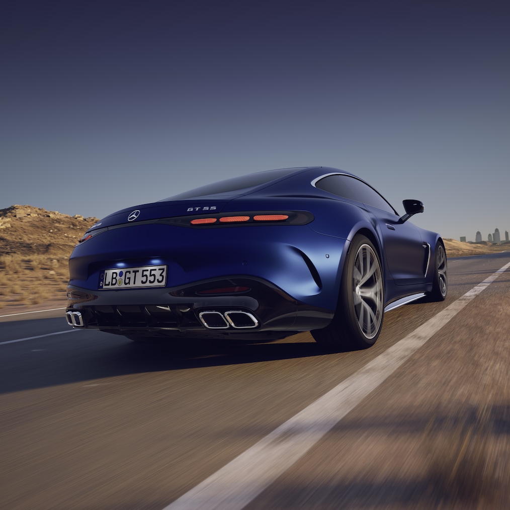 AMG Performance 4MATIC+ Allradantrieb im Mercedes-AMG GT Coupé.