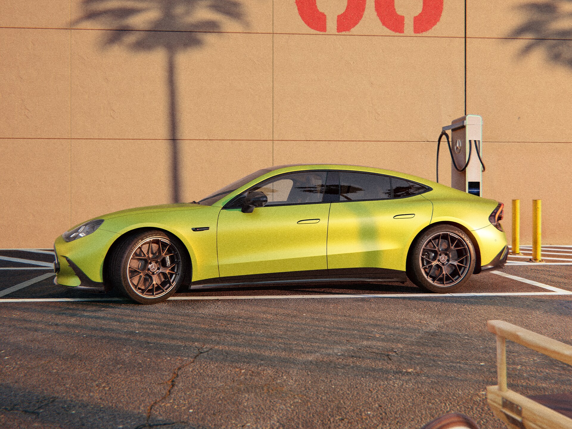 La ricarica della nuova GT Coupé a 4 porte di Mercedes-AMG.