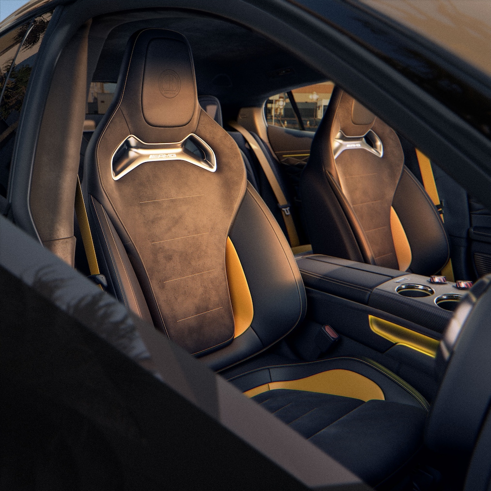 Gli interni della GT coupé a 4 porte di Mercedes-AMG.