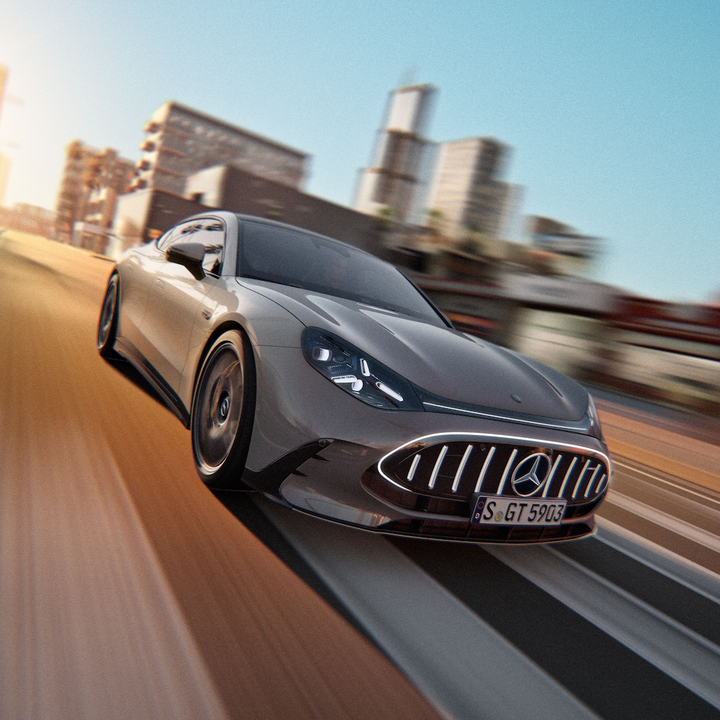 Gli esterni della GT coupé a 4 porte di Mercedes-AMG.