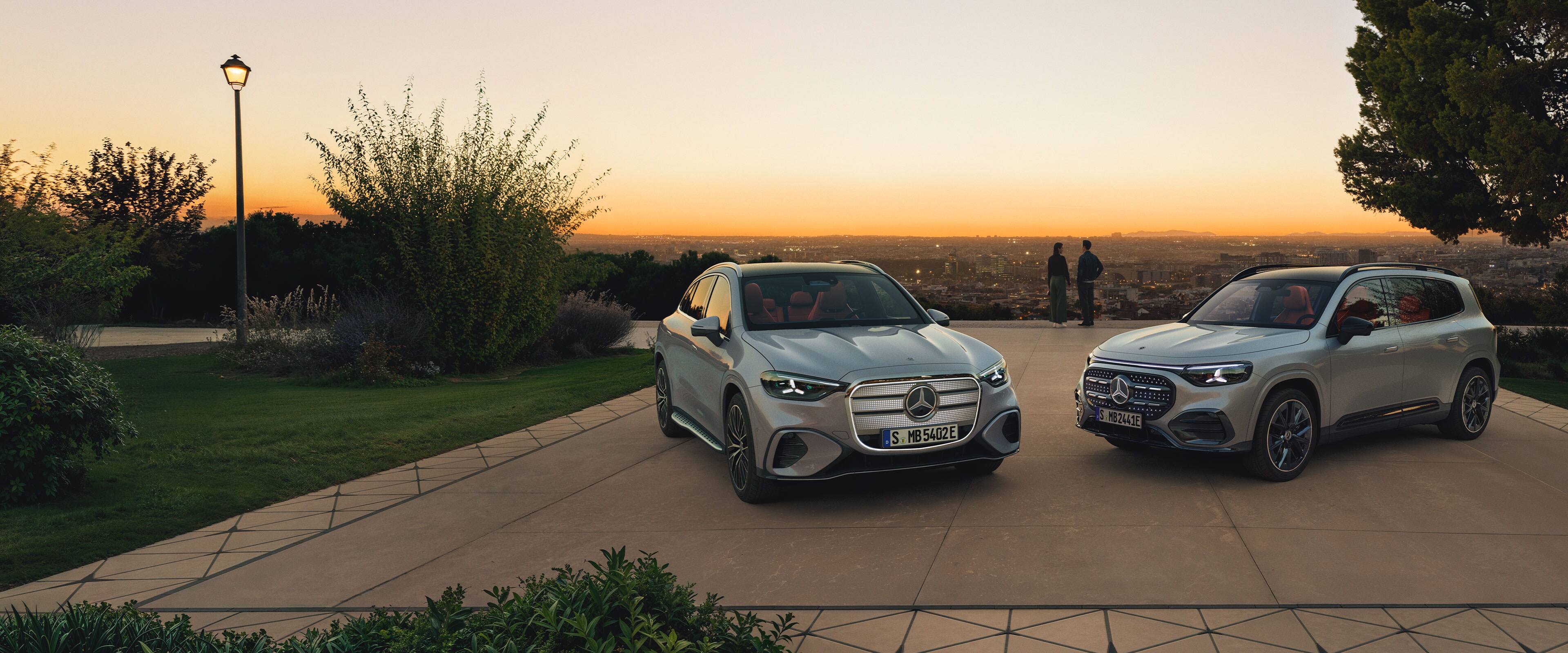 Une vue 3/4 avant de la nouvelle Mercedes-Benz GLC.