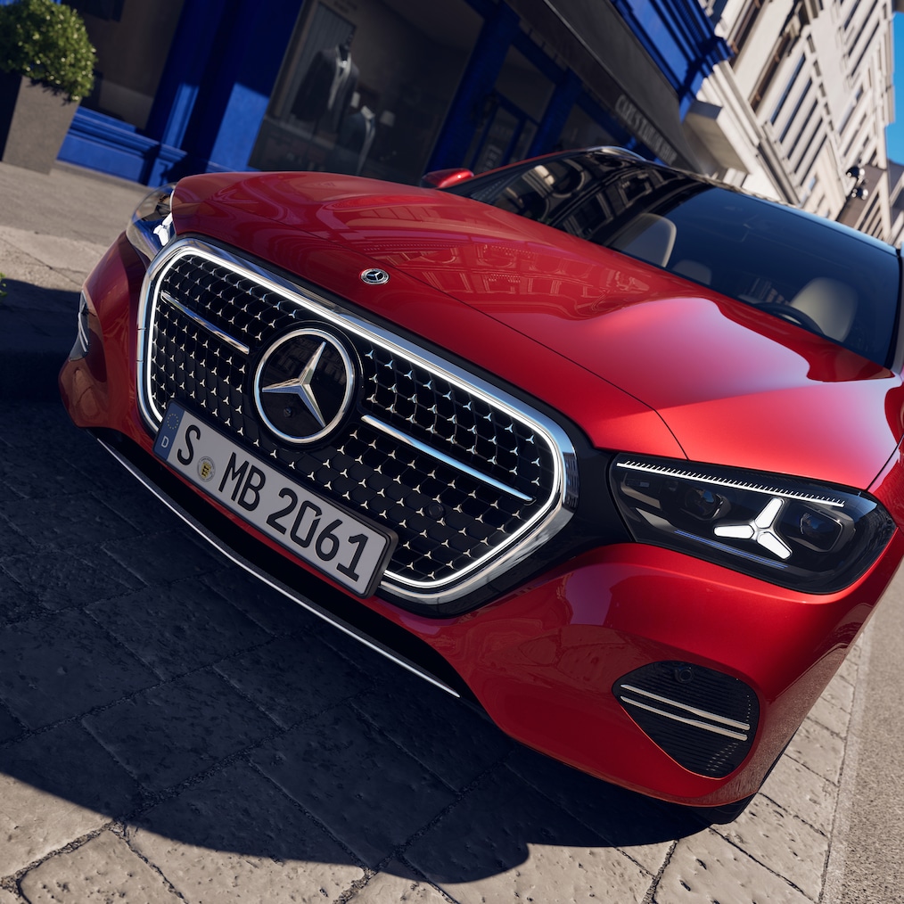 Die Front des neuen C-Klasse T-Modells von Mercedes-Benz.