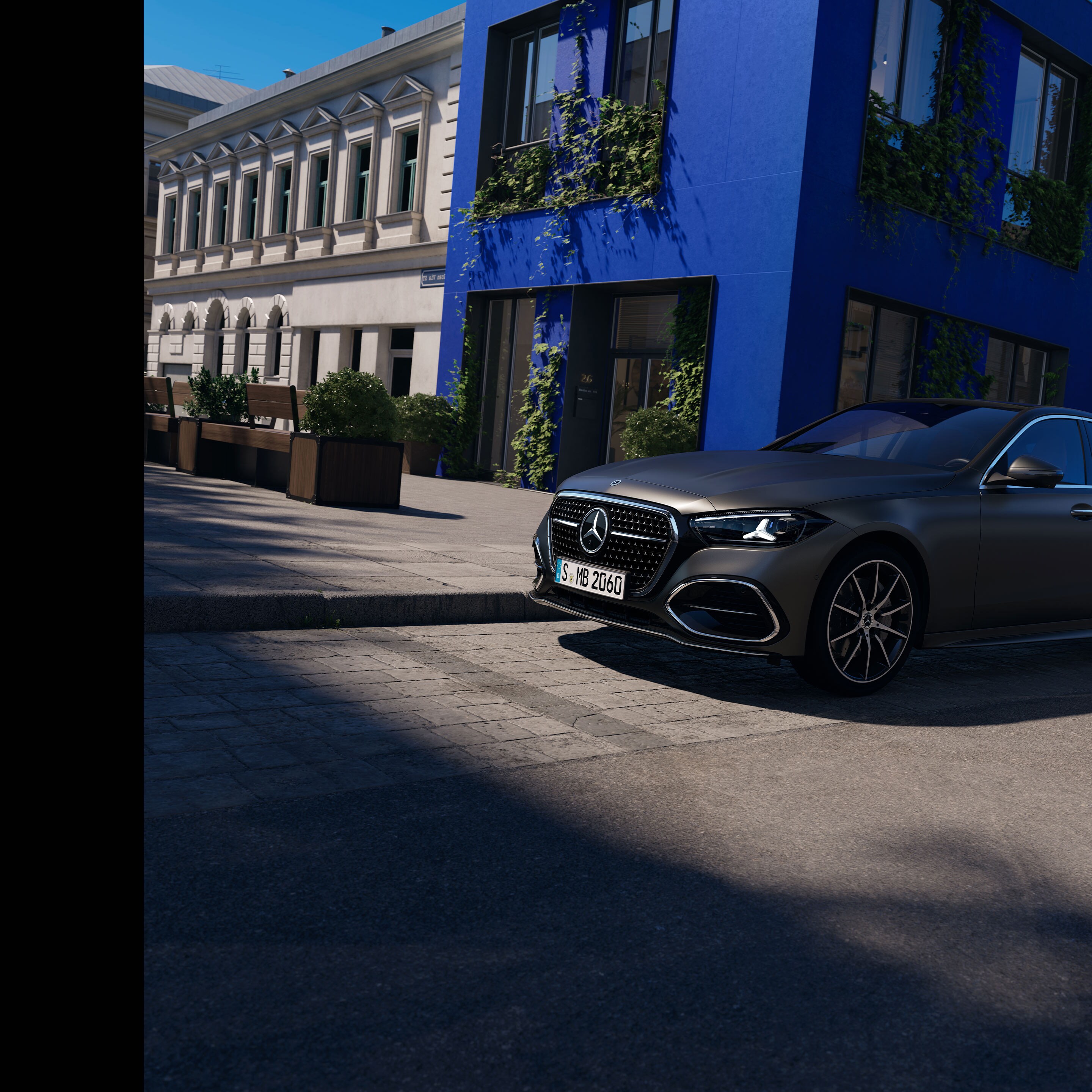 Das Exterieur der neuen C-Klasse Limousine von Mercedes-Benz.