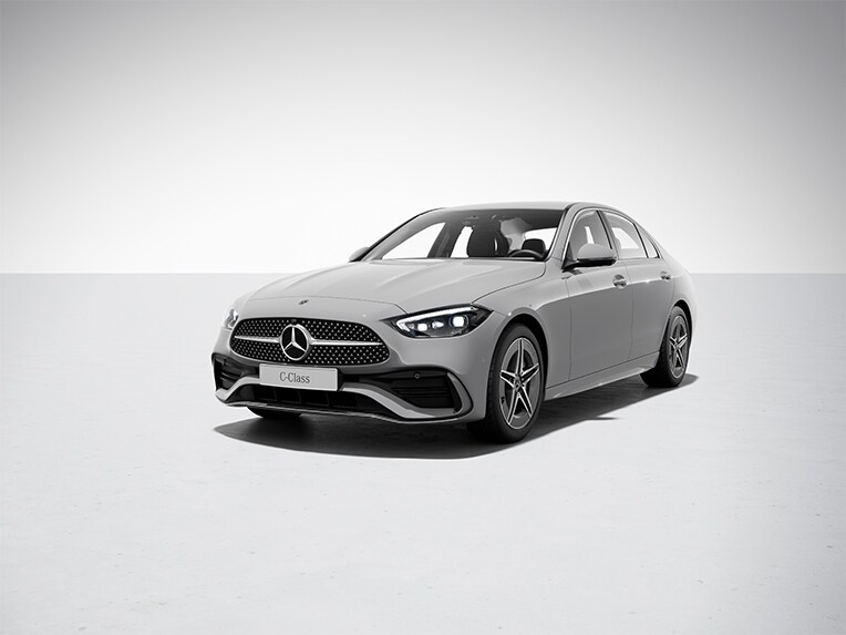 La Mercedes-Benz Classe C Berline avec train de roulement sport.
