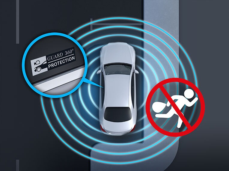 La Mercedes-Benz Classe C Berline avec protection du véhicule GUARD 360° Plus.