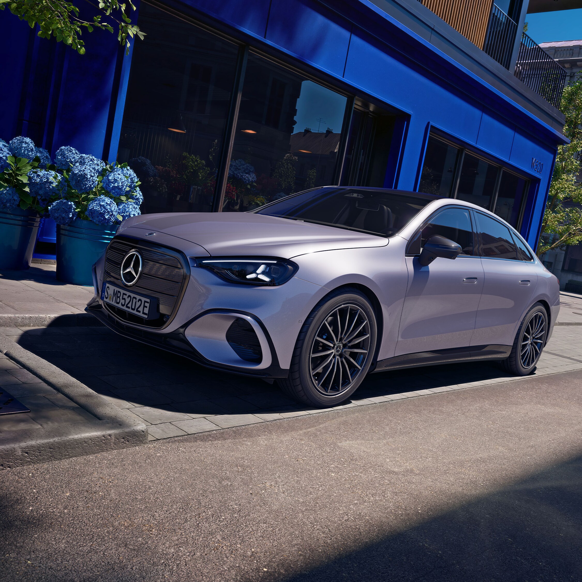 L'extérieur de la nouvelle Classe&nbsp;C de Mercedes-Benz.
