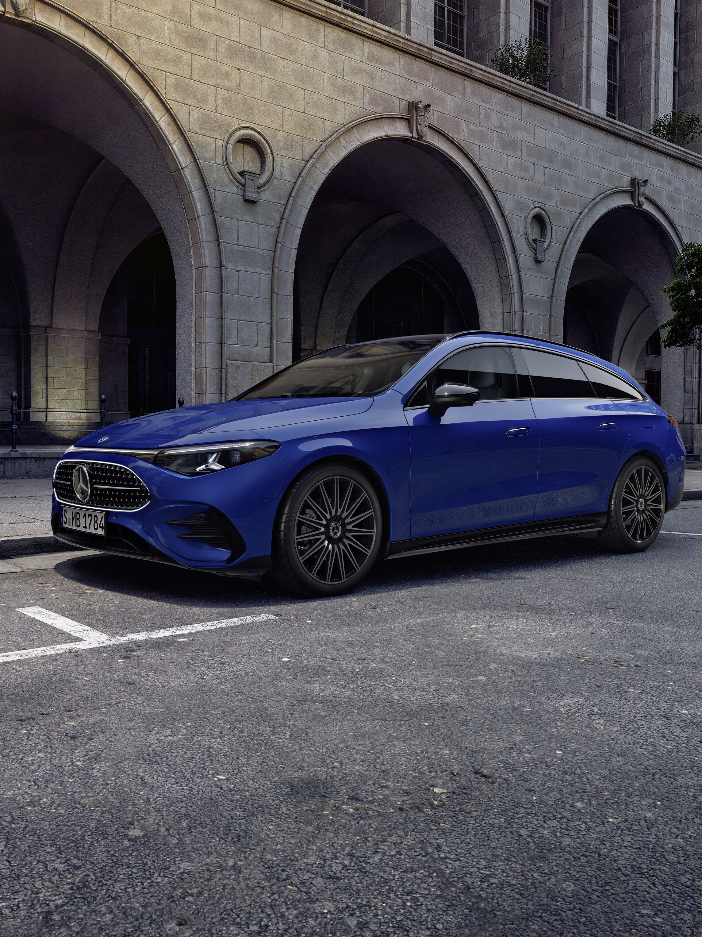 Le CLA Shooting Brake de Mercedes-Benz dans une vue arrière.