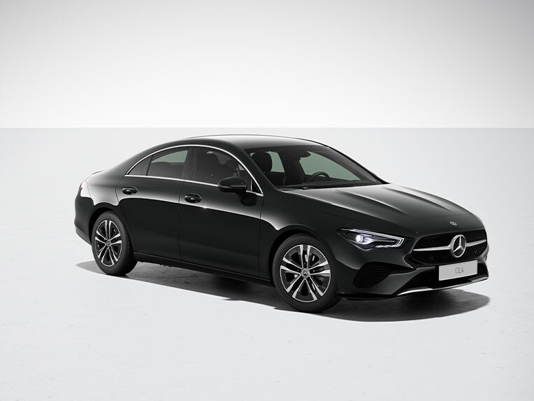La Mercedes-Benz CLA Coupé avec équipement standard.