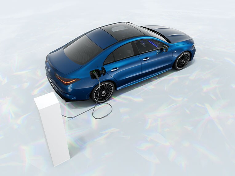 La Mercedes-Benz CLA Coupé en version hybride rechargeable.