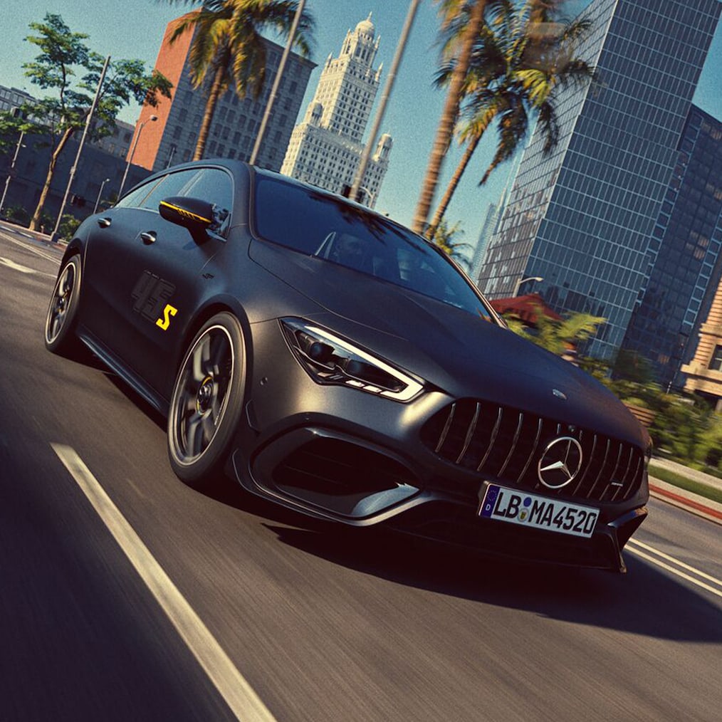 La Mercedes-AMG CLA 45 S 4MATIC+ Shooting Brake Final Edition en gris montagne MAGNO ou noir nocturne MANUFAKTUR.