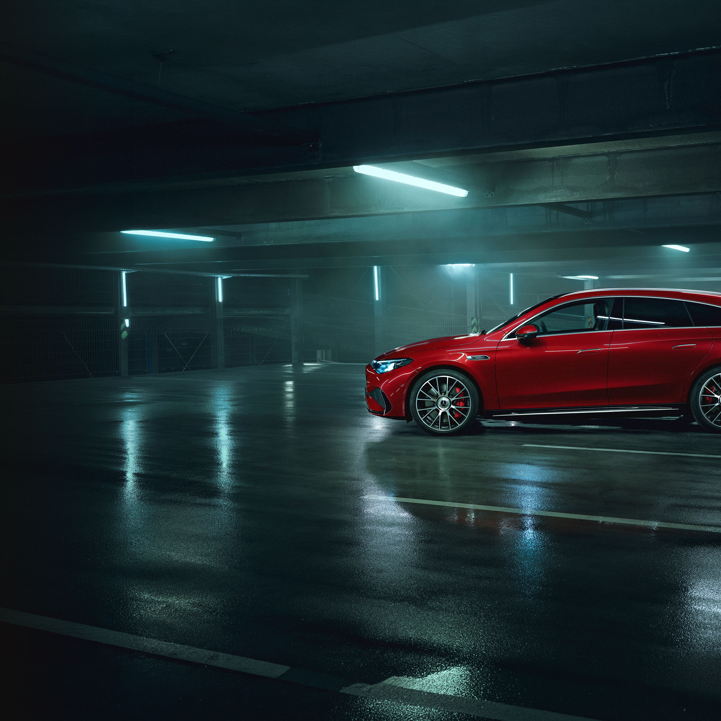 Gli esterni della nuova Mercedes-AMG CLA 45 electric 4MATIC+ Shooting Brake.