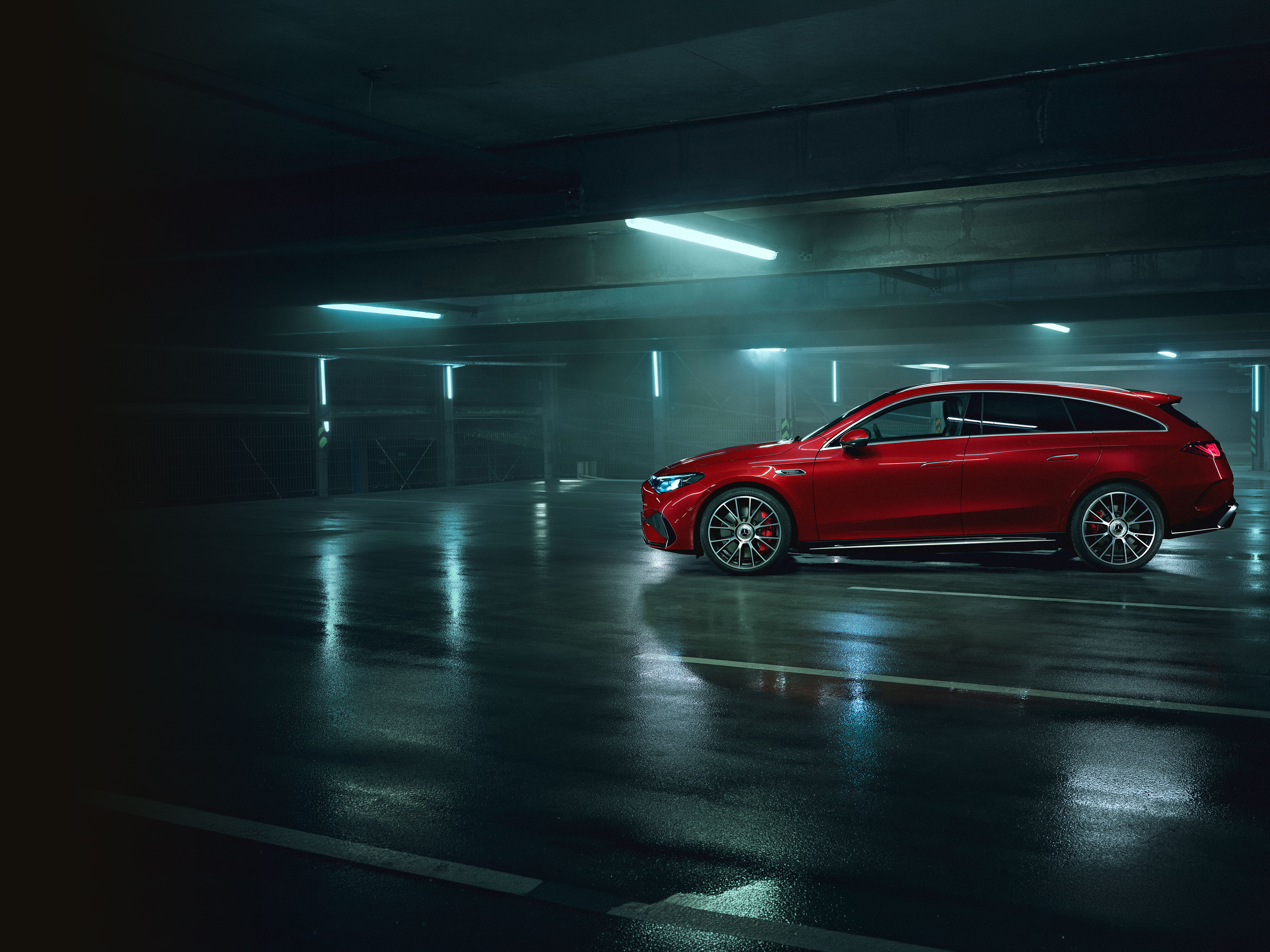 Exterieur | CLA Shooting Brake | Mercedes-AMG Das Exterieur des brandneuen Mercedes-AMG CLA 45 4MATIC+ Shooting Brake electric.