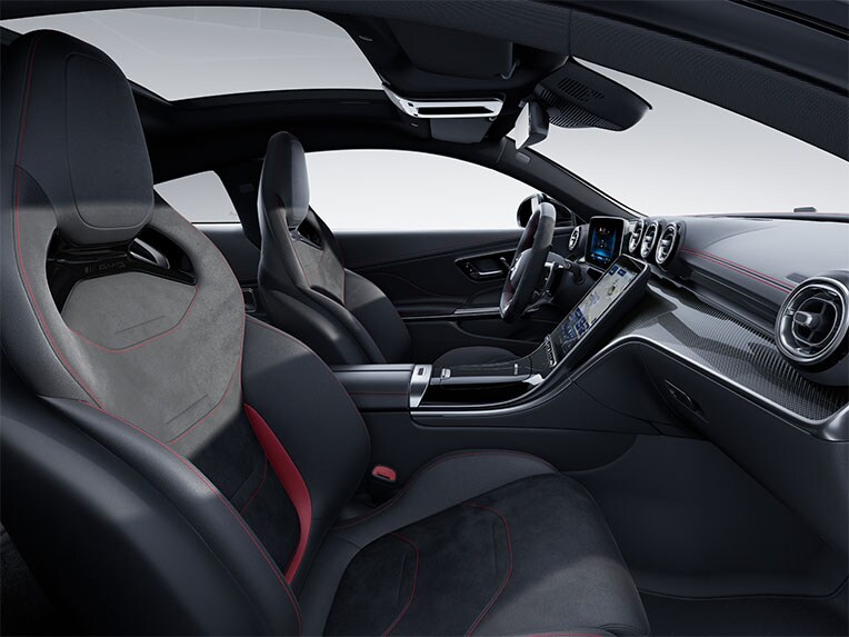 Das AMG Performance Sitz-Paket erweitert das neue Mercedes-AMG CLE Coupé.