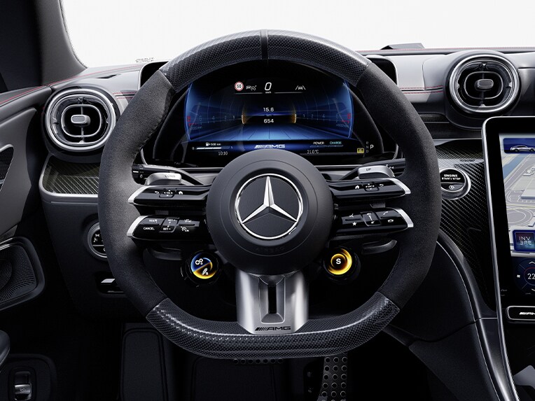 Das AMG DYNAMIC PLUS Paket des neuen Mercedes-AMG CLE Coupés.