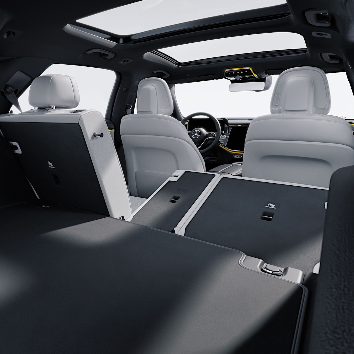 L'habitacle modulable de la Classe E de Mercedes-Benz.