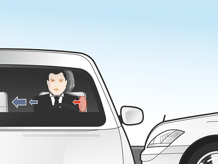 PRE-SAFE® Impuls Seite der E-Klasse Limousine von Mercedes-Benz.