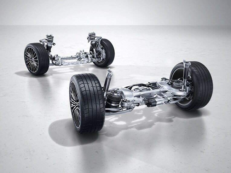 L'assetto della Mercedes-Benz Classe E Berlina con AGILITY CONTROL.