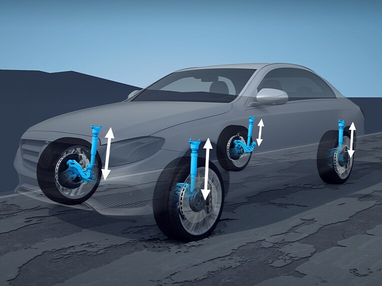 Technik-Paket in der E-Klasse Limousine von Mercedes-Benz.