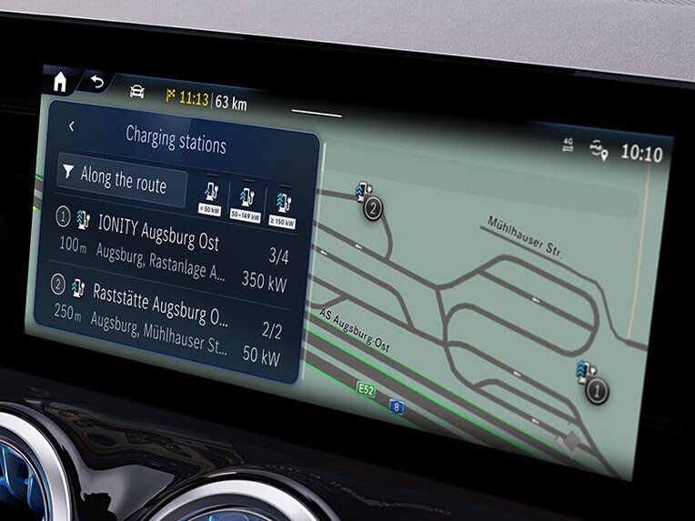 Plug & Charge dans l'EQA de Mercedes-Benz pour recharger l'EQA.