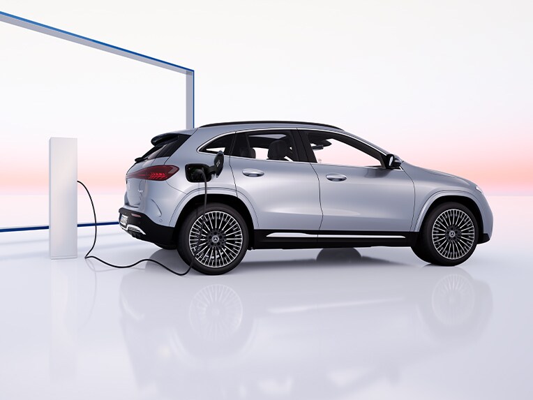 Green Charging im EQA von Mercedes-Benz.