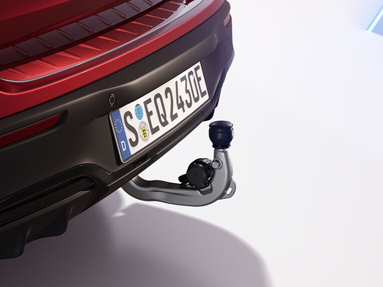 Il giunto di accoppiamento del rimorchio con stabilizzazione del rimorchio ESP® della nuova Mercedes-Benz EQB.
