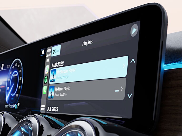 MBUX Entertainment nella Mercedes-Benz EQB.