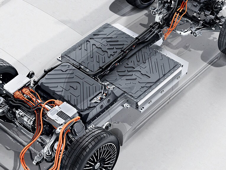 La batteria della Mercedes-Benz EQB.
