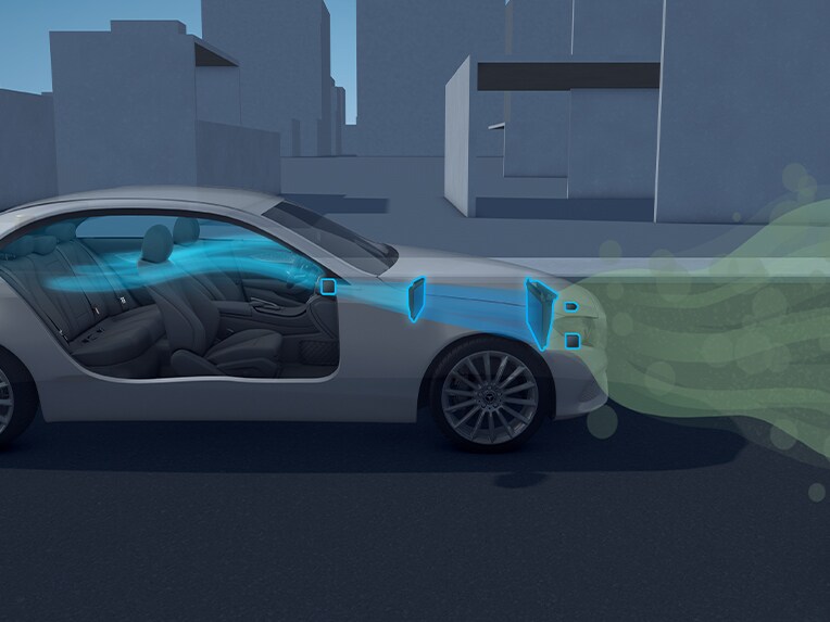 Une illustration du système ENERGIZING AIR CONTROL Plus avec filtre HEPA certifié.