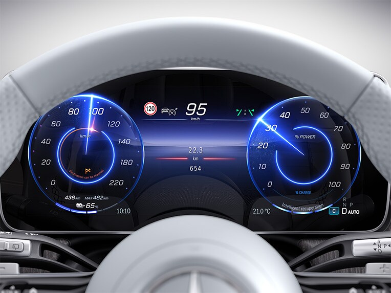 L’assistant ECO dans l’EQS SUV de Mercedes-Benz.