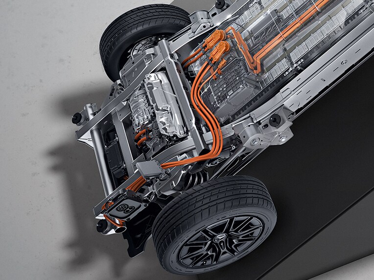Vorkonditionierung der Batterie in der vollelektrischen G-Klasse von Mercedes-Benz.