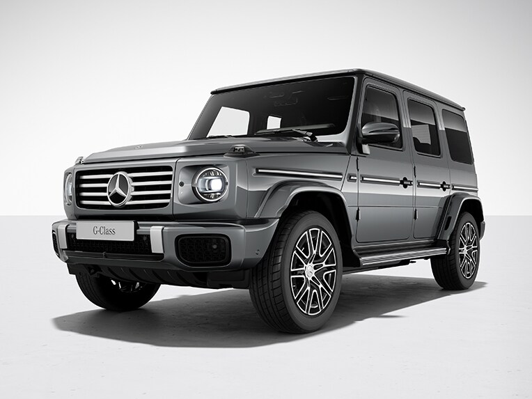 Die vollelektrische G-Klasse von Mercedes-Benz mit AMG Line.
