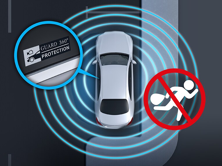 GUARD 360° Fahrzeugschutz Plus für die vollelektrische G-Klasse von Mercedes-Benz.