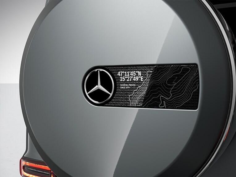 Die vollelektrische G-Klasse von Mercedes-Benz mit dem MANUFAKTUR Schöckl Design-Paket.