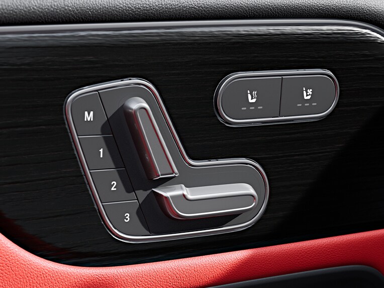 Chauffage de siège dans la Mercedes-Benz GLA.