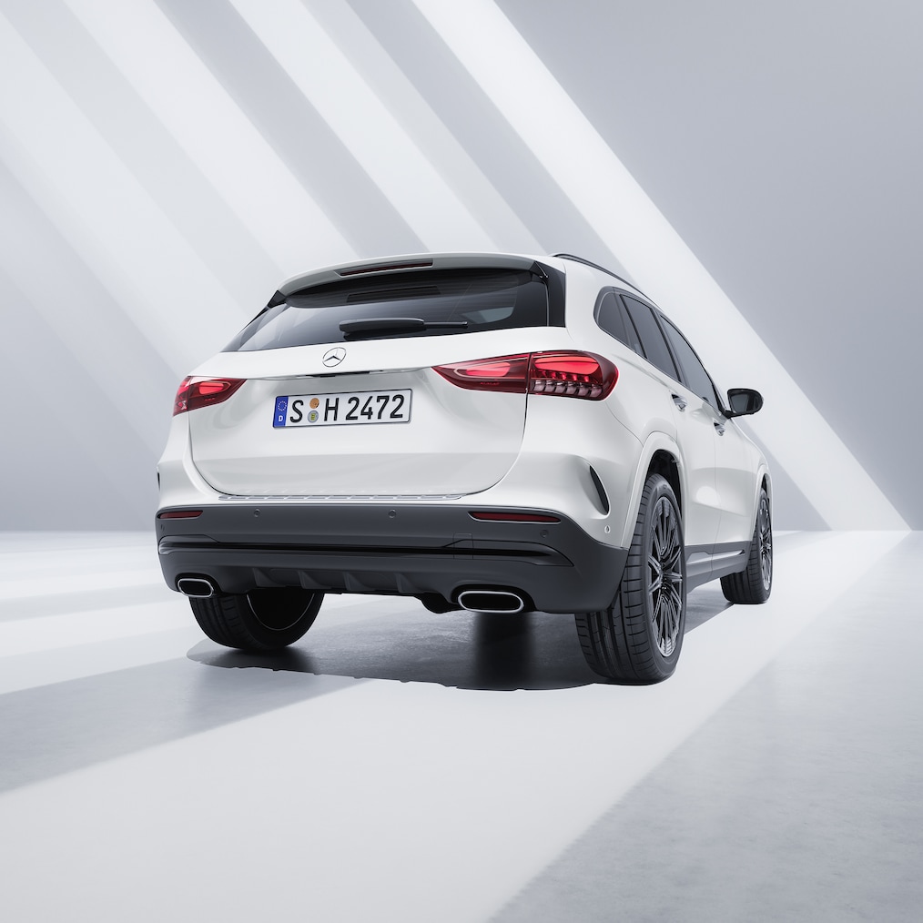 La Mercedes-Benz GLA dans une vue arrière.