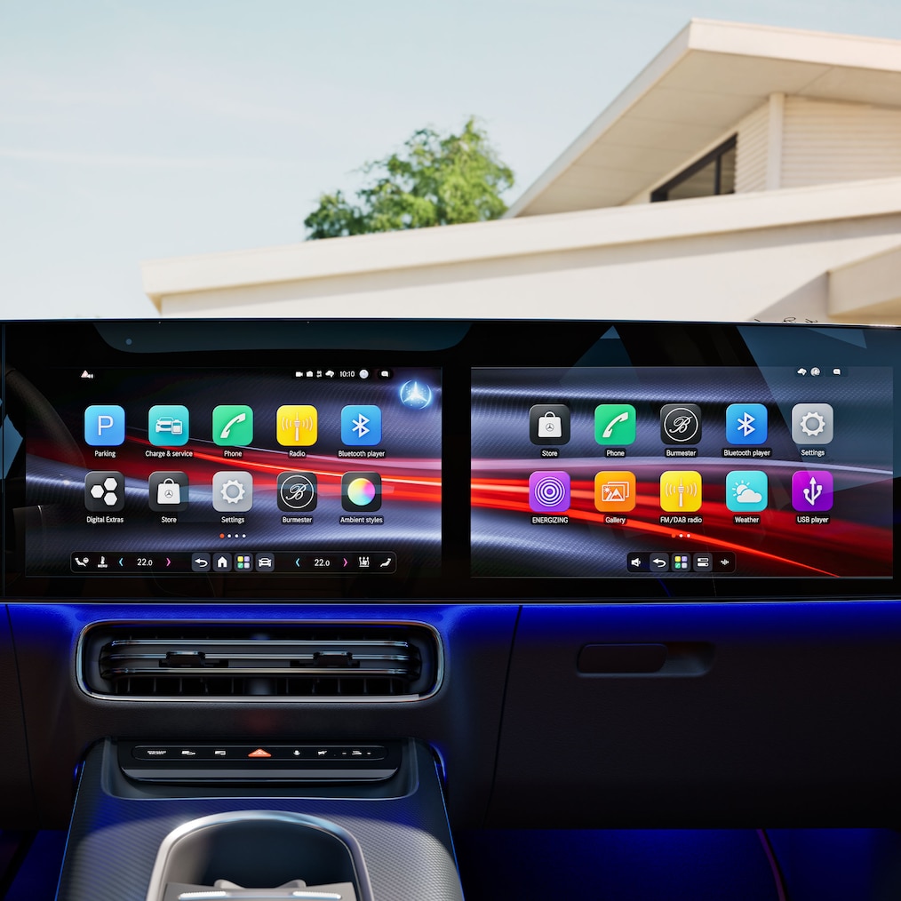 L'MB.OS della nuova GLB elettrica.