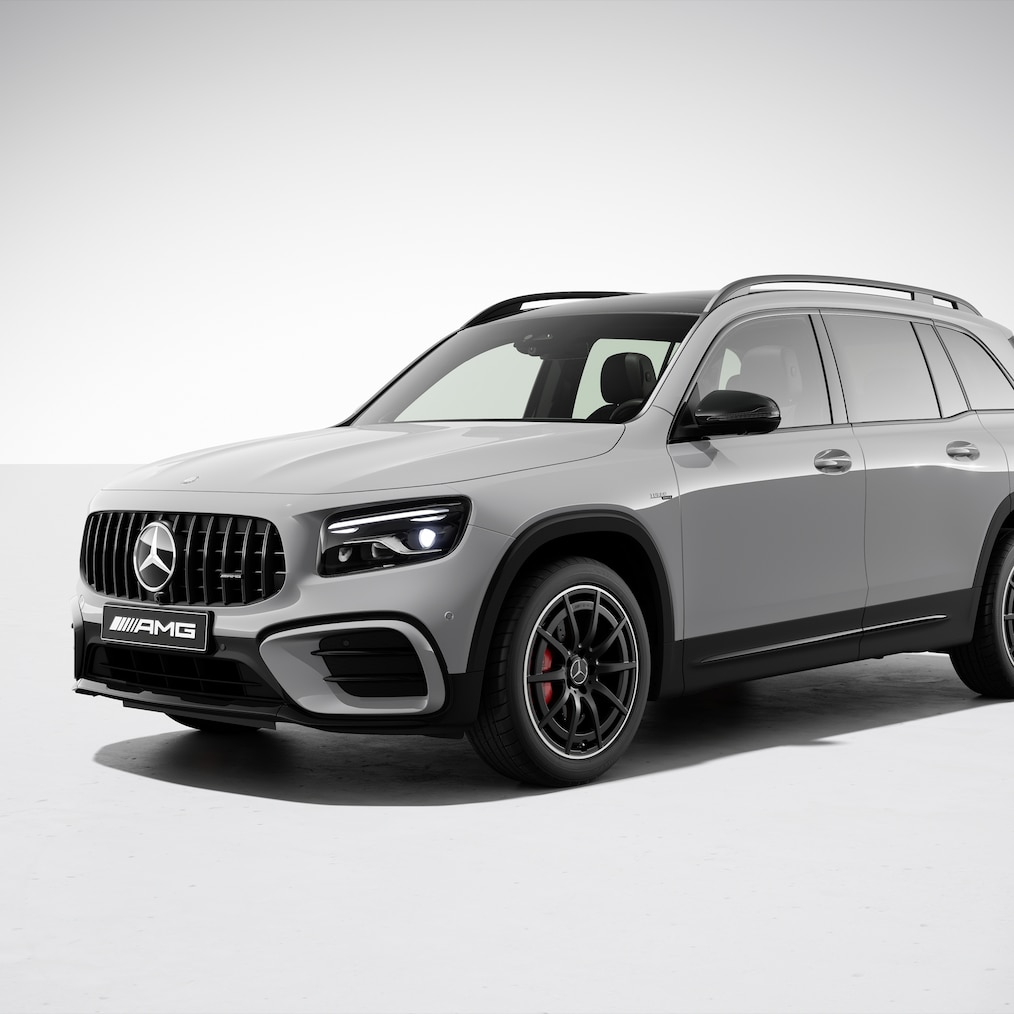 La Mercedes-AMG GLB avec Pack Design AMG Plus.
