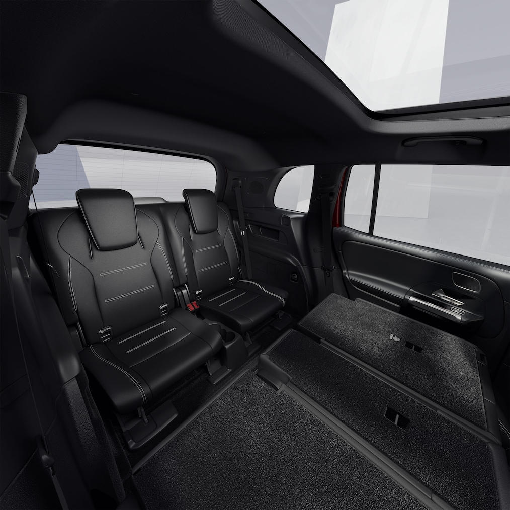 Eine Teilansicht des Mercedes-Benz GLB mit optionaler dritter Sitzreihe.