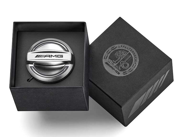 Il tappo del serbatoio AMG della Mercedes-AMG GLC Coupé.