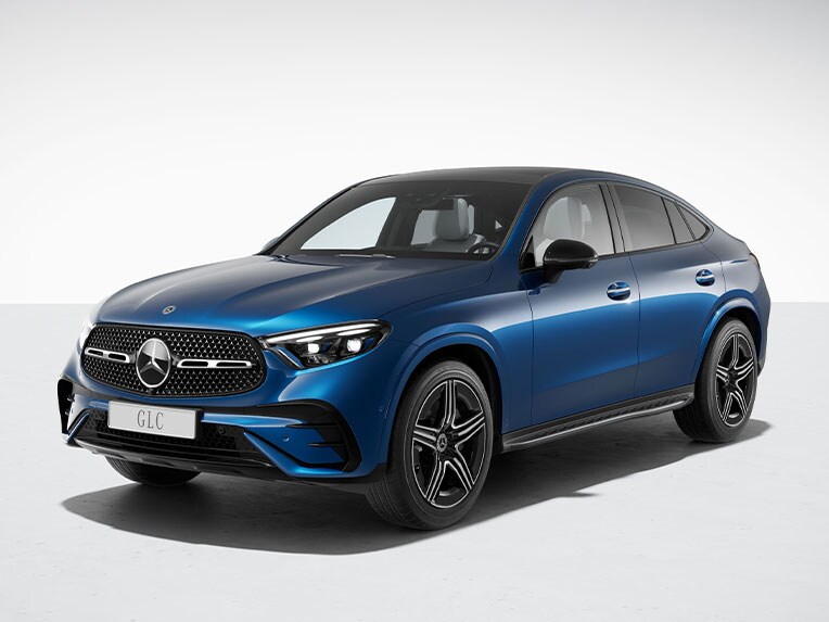 La Mercedes-Benz GLC Coupé avec l'AMG Line et le Pack Nuit.