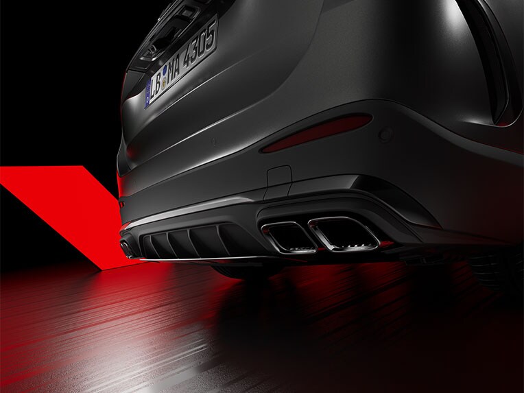 Le Real Performance Sound (contacteur ou écran tactile) dans la Mercedes-AMG GLC.
