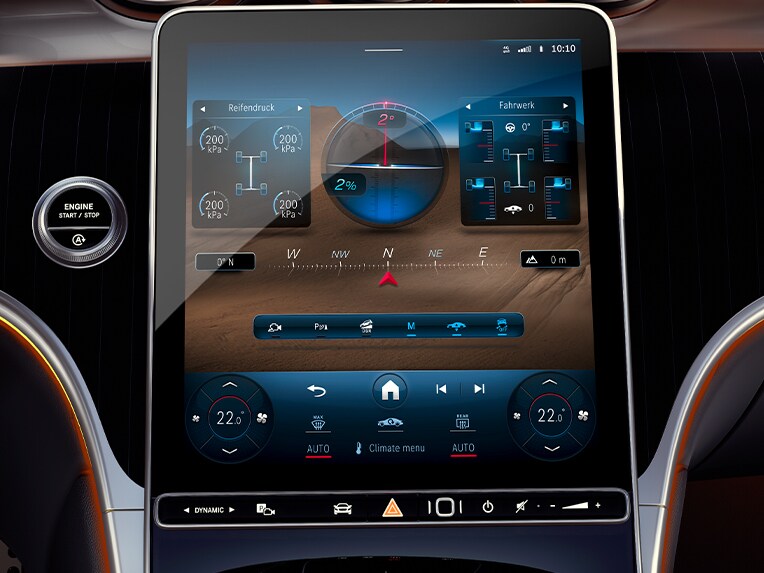 Das Zentraldisplay im GLC von Mercedes-Benz.