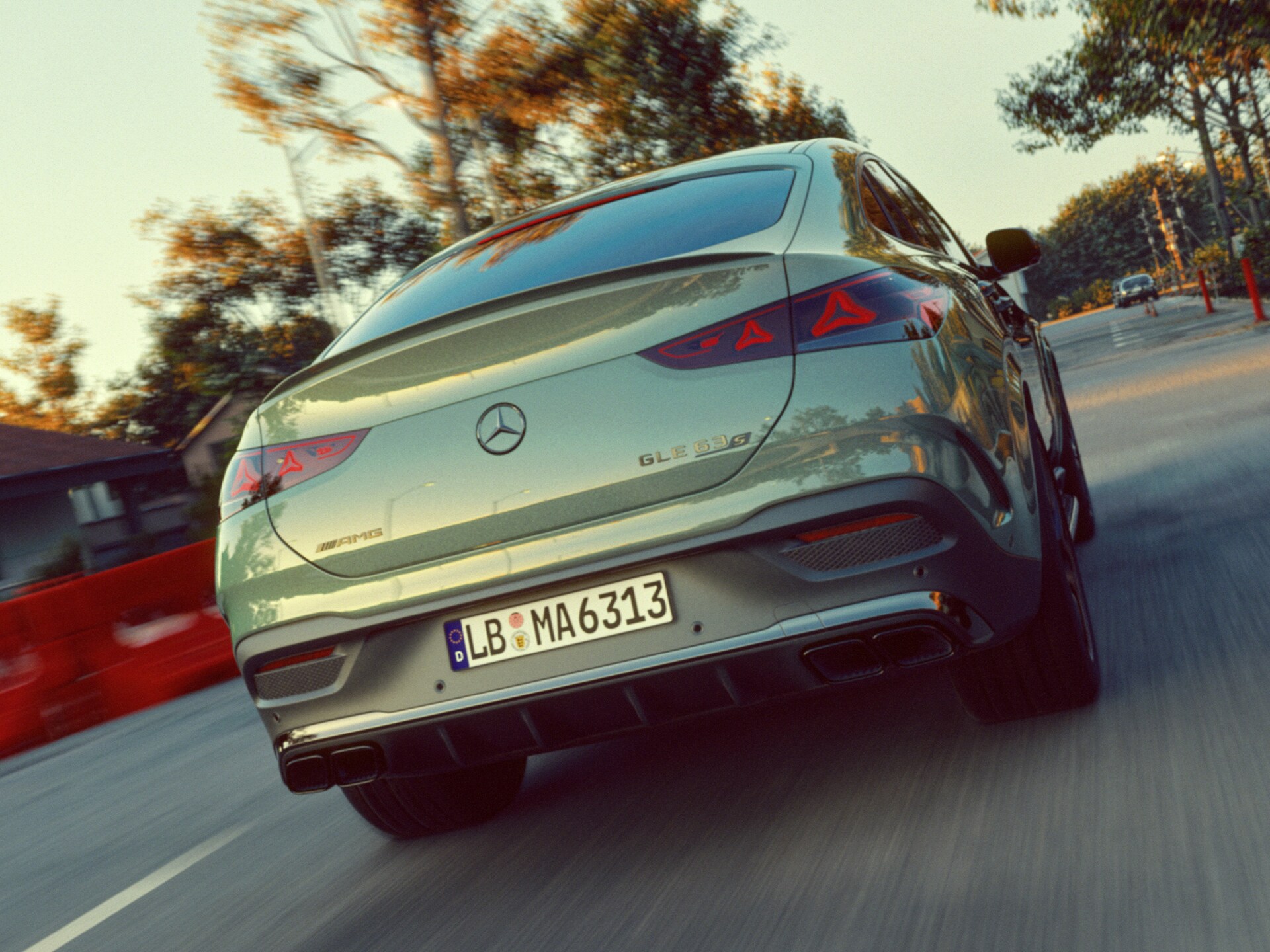 Das neue Heckdesign des Mercedes-AMG GLE 63 S Coupé.